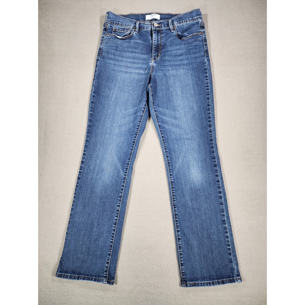 Denizen from Levi's High Rise Straight Jeans Womens 6 Short Blue Stretch 28x28